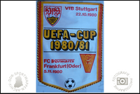 FC Vorw&auml;rts Frankfurt Oder Wimpel UEFA CUP 80 81 Stuttgart